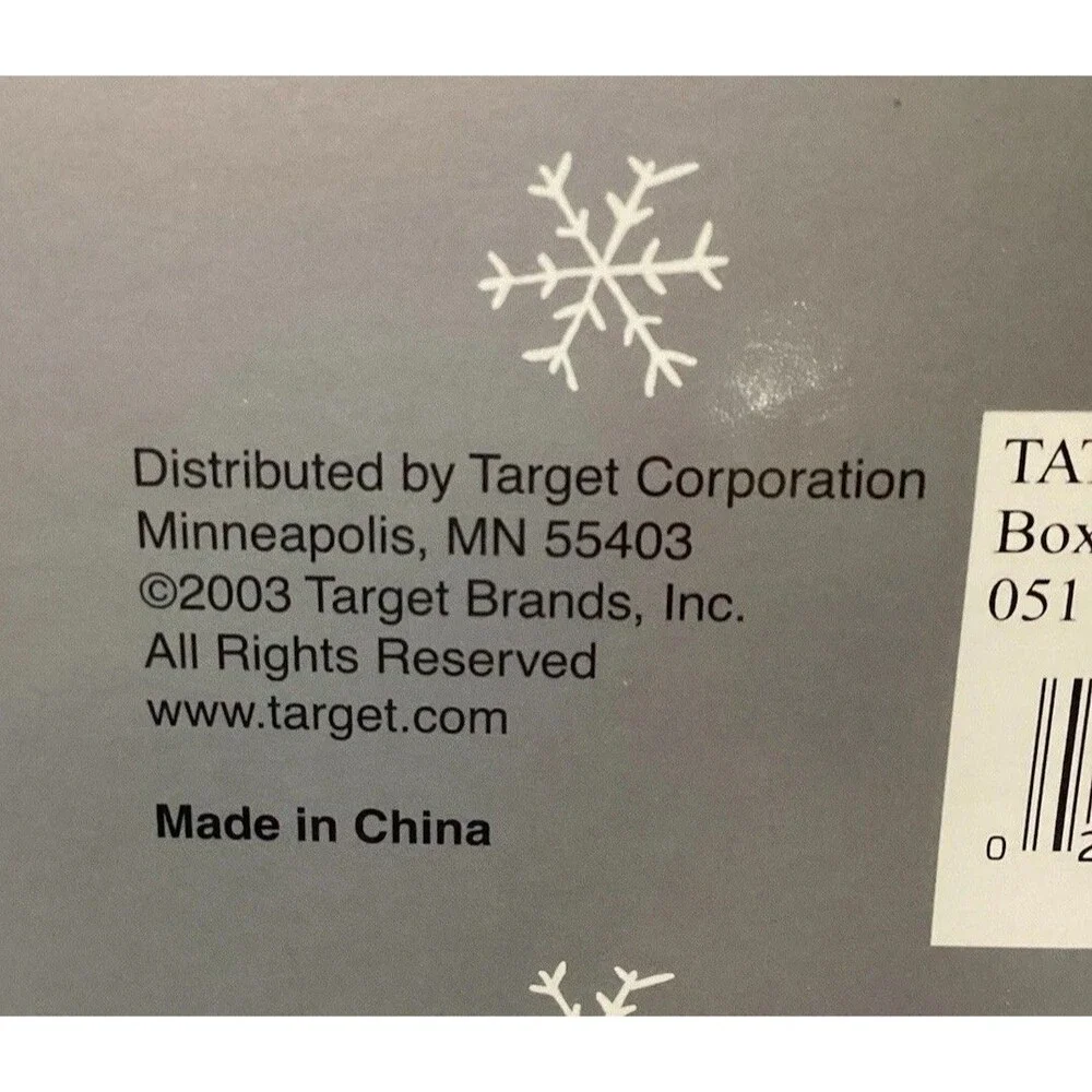 Painted Snowman Clear Glass Christmas Ornaments 2003 Target 2 Boxed Sets 8 Balls